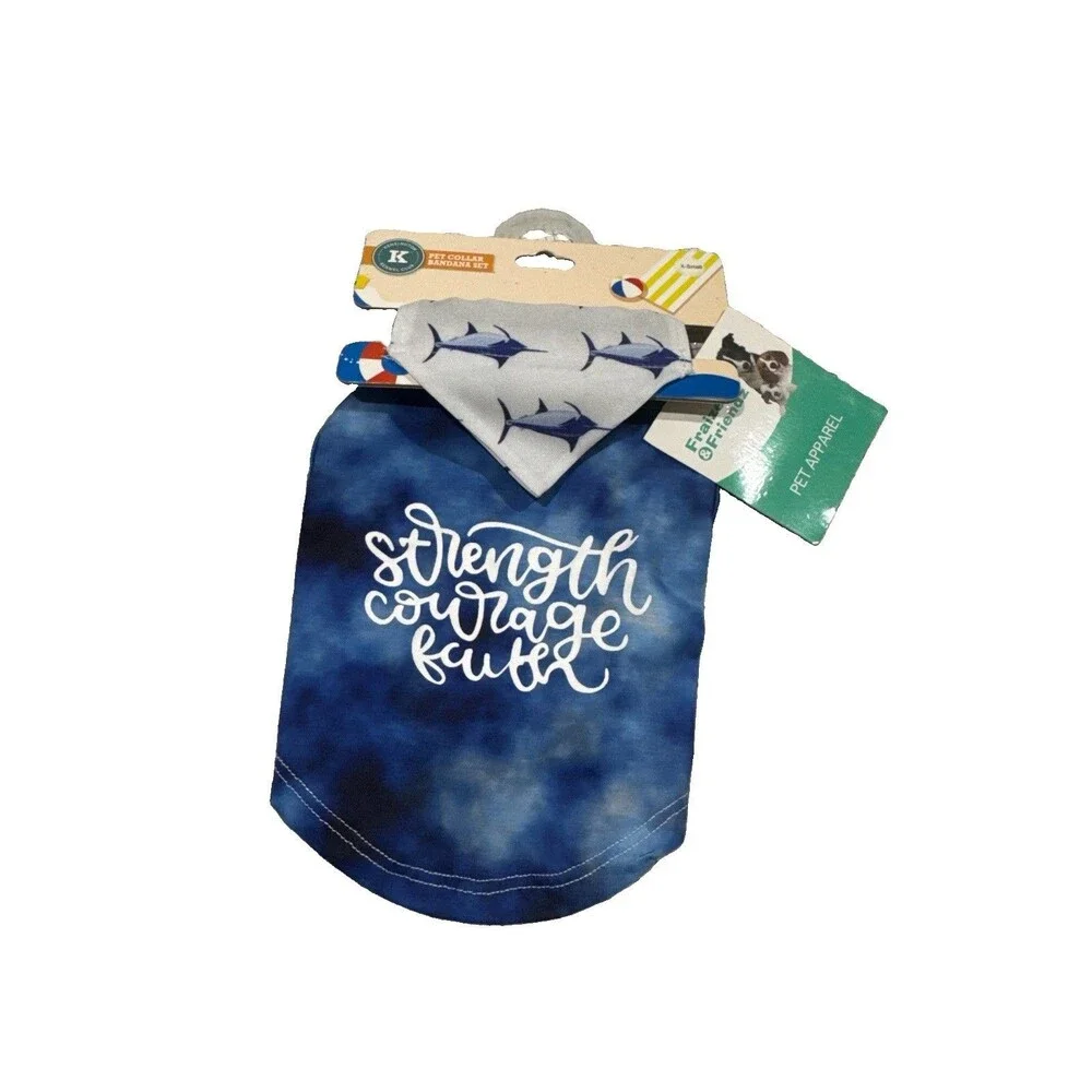 Pet Dog/ Cat Shirt And pet bandanas size XS
